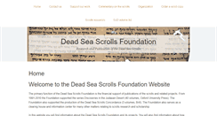 Desktop Screenshot of deadseascrollsfoundation.com