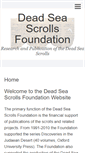 Mobile Screenshot of deadseascrollsfoundation.com