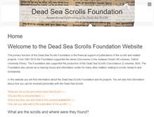 Tablet Screenshot of deadseascrollsfoundation.com